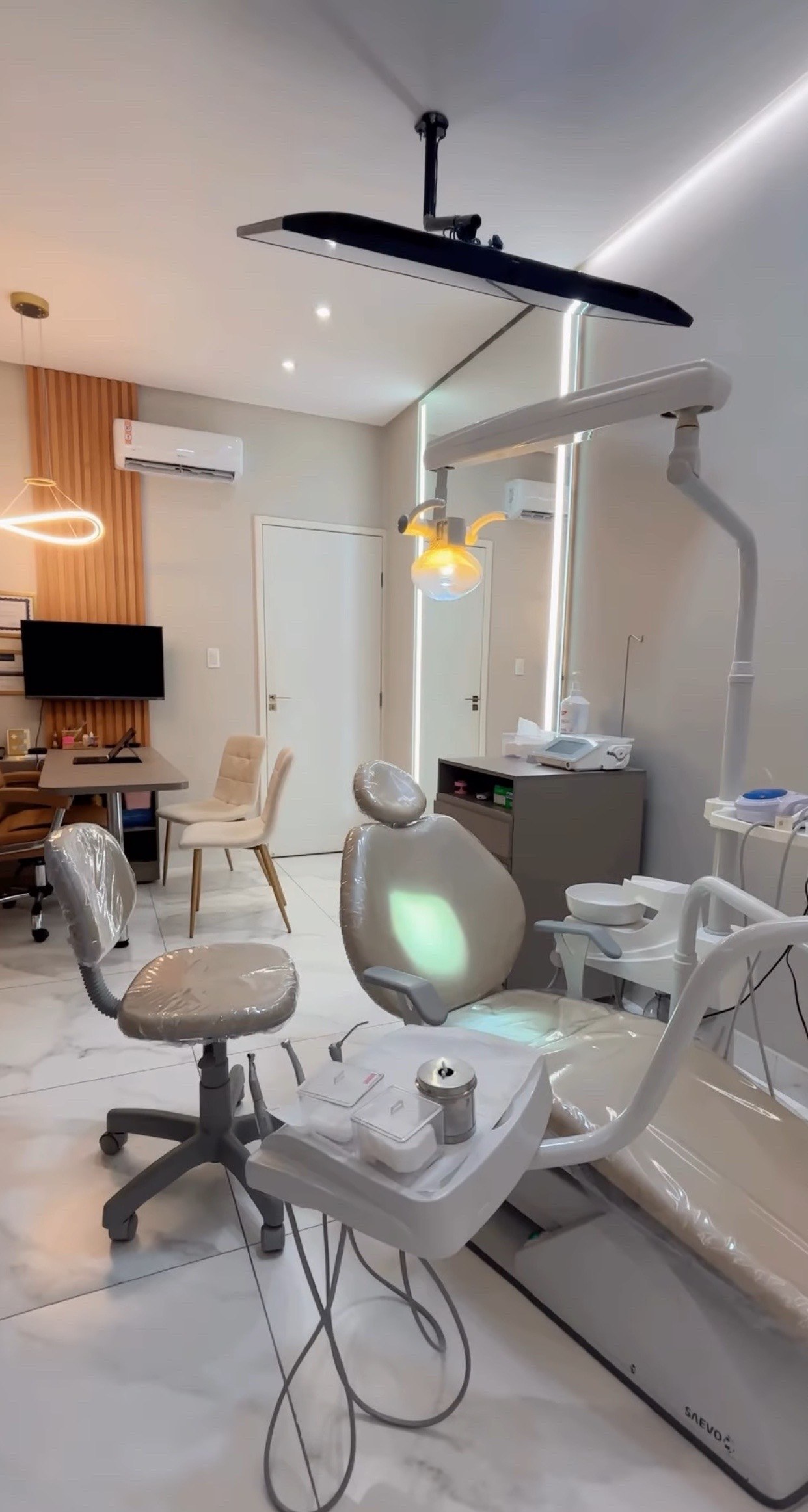 Estrutura odontológica do consultório